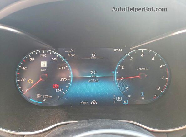 W1KWF8EB6MR625401 2021 MERCEDES-BENZ C Silver ხელსაწყოთა პანელის ხედი