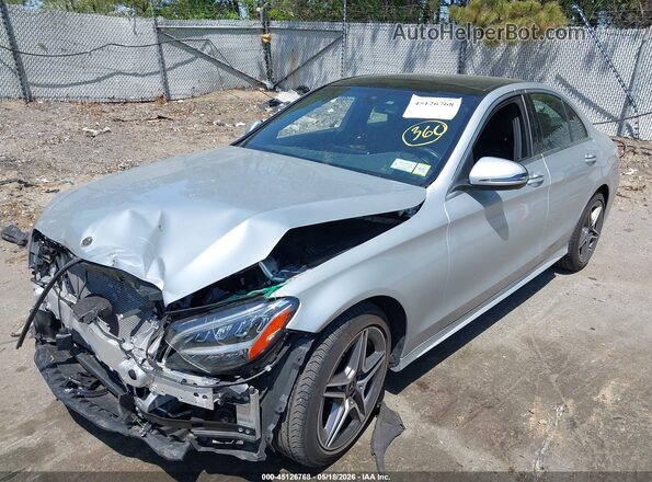 W1KWF8EB6MR629531 2021 MERCEDES-BENZ C-CLASS Серебряный Передняя левая четверть