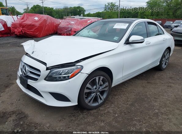 W1KWF8EB7MR605982 2021 MERCEDES-BENZ C-CLASS Белый Передняя левая четверть