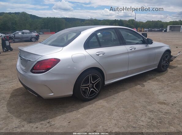 W1KWF8EB9LR588889 2020 MERCEDES-BENZ C-CLASS Silver Tył prawy