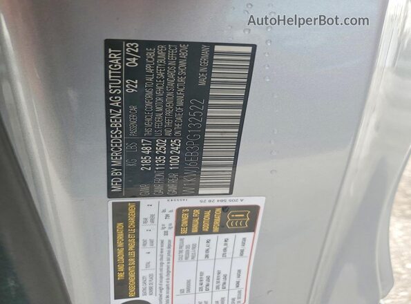 W1KWJ6EB3PG132522 2023 MERCEDES-BENZ C-CLASS Gray Engine compartment view