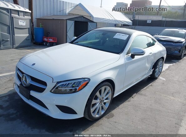W1KWJ8DB0LF991452 2020 MERCEDES-BENZ C-CLASS White წინა მარცხენა ხედი სამი მეოთხედიდან
