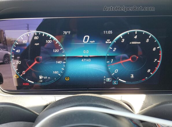 W1KZF8DB2NB095808 2022 MERCEDES-BENZ E Black Սարքավորումների վահանակի տեսք