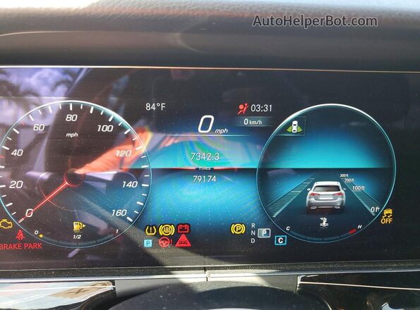 W1KZF8DB3NB076944 2022 MERCEDES-BENZ E White Սարքավորումների վահանակի տեսք