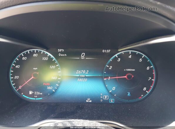 W1N0G8DB2LF827384 2020 MERCEDES-BENZ GLC 300 Серый Вид задних сидений
