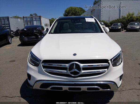 W1N0G8DBXMV272319 2021 MERCEDES-BENZ GLC 300 White Instrument cluster view