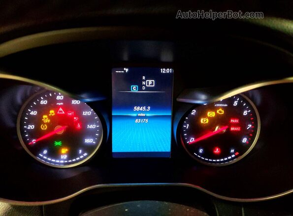 W1N0G8EB0LF779673 2020 MERCEDES-BENZ GLC-CLASS Черный Вид щитка приборов