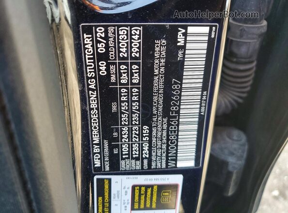 W1N0G8EB6LF826687 2020 MERCEDES-BENZ GLC-CLASS Black 