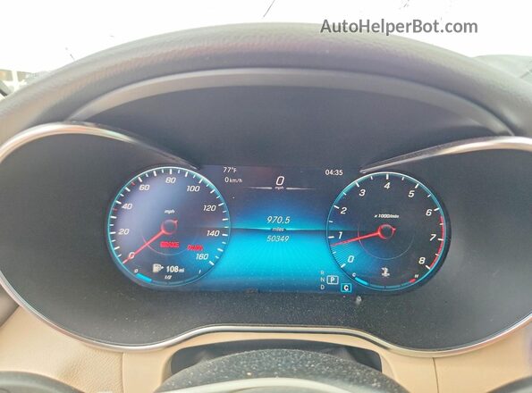 W1N0G8EB8MF917543 2021 MERCEDES-BENZ GLC-CLASS Blue Instrument cluster view