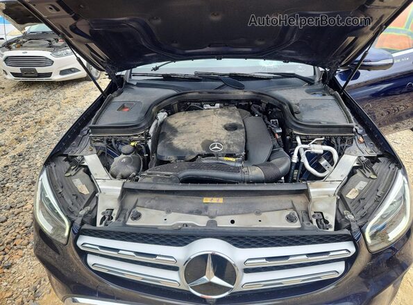 W1N0G8EB8MF917543 2021 MERCEDES-BENZ GLC-CLASS Blue Engine compartment view