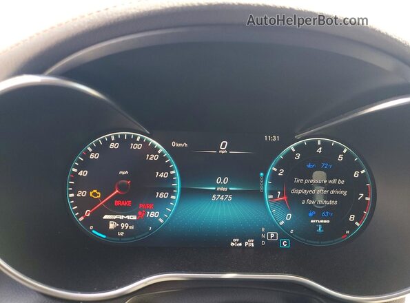 W1N0J6EBXMF963767 2021 MERCEDES-BENZ GLC-CLASS Black Вид щитка приладів