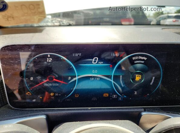 W1N4M4HB1LW043131 2020 MERCEDES-BENZ GLB-CLASS Silver უკანა სავარძლების ხედი