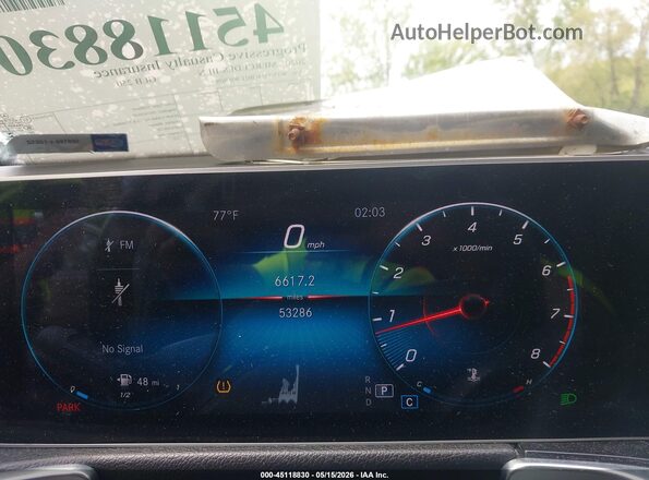 W1N4M4HB1LW070703 2020 MERCEDES-BENZ GLB-CLASS Черный Вид задних сидений