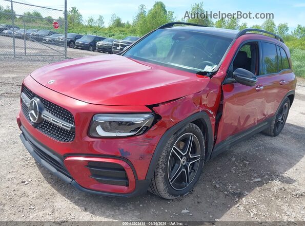 W1N4M4HB5SW428786 2025 MERCEDES-BENZ GLB-CLASS Красный Передняя левая четверть