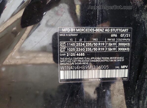 W1N4N4HB9MJ316005 2021 MERCEDES-BENZ GLA Black 