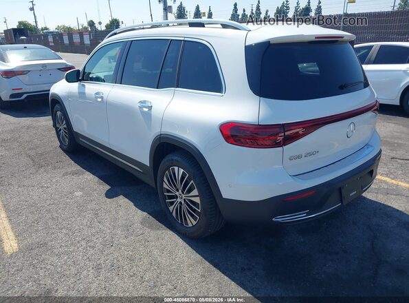 W1N9M0CB6SN130565 2025 MERCEDES-BENZ EQB 250 SUV White უკანა მარცხენა