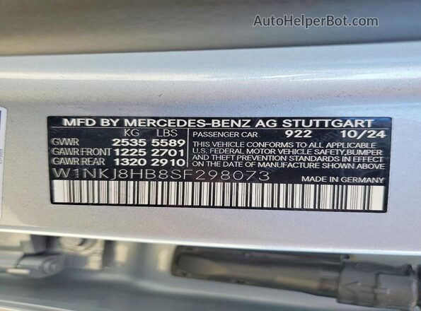 W1NKJ8HB8SF298073 2025 MERCEDES-BENZ GLC-CLASS Silver 