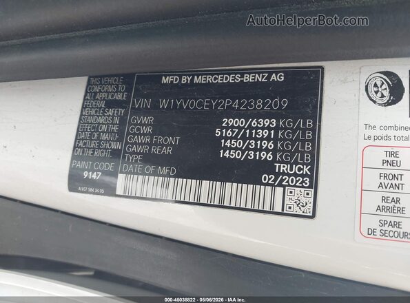 W1YV0CEY2P4238209 2023 MERCEDES-BENZ METRIS White Շարժիչի բաժամունքի տեսք