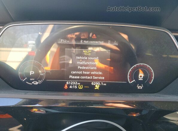 WA12AAGEXMB024405 2021 AUDI E-TRON Черный Вид щитка приборов
