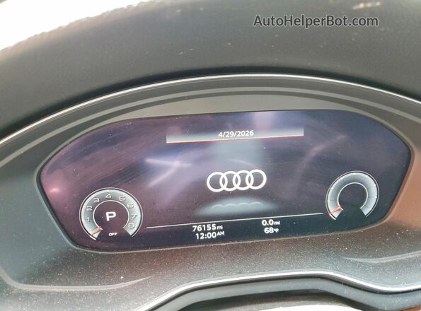 WA18NAF48LA032997 2020 AUDI A4 Black Vista del cuadro de instrumentos
