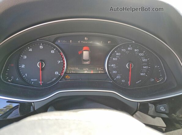 WA1AAAF74KD010032 2019 AUDI Q7 Gray Vista del cuadro de instrumentos