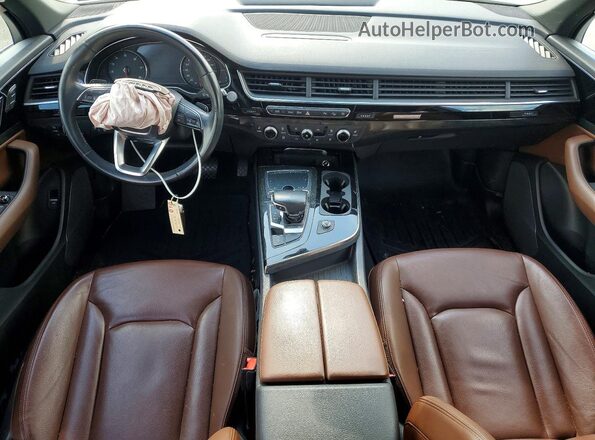 WA1AAAF75KD012324 2019 AUDI Q7 White Вид панелі приладів