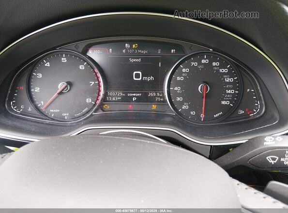WA1AAAF7XHD000288 2017 AUDI Q7 Black Vista de los asientos traseros