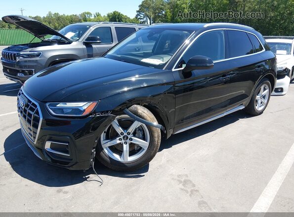 WA1AAAFY5M2044536 2021 AUDI Q5 Black Առջևի ձախ երեք քառորդ տեսարան