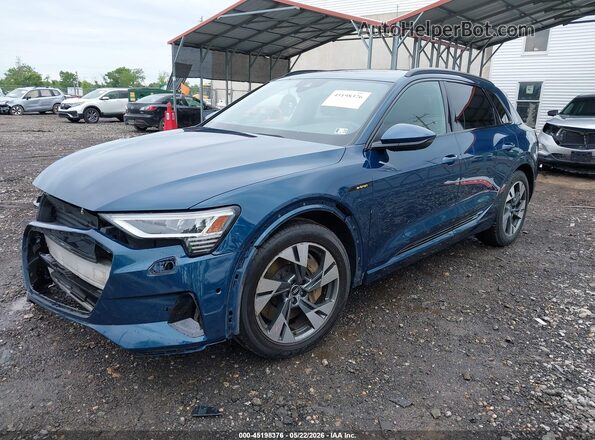 WA1AABGE9NB009784 2022 AUDI E-TRON Turquoise Առջևի ձախ երեք քառորդ տեսարան