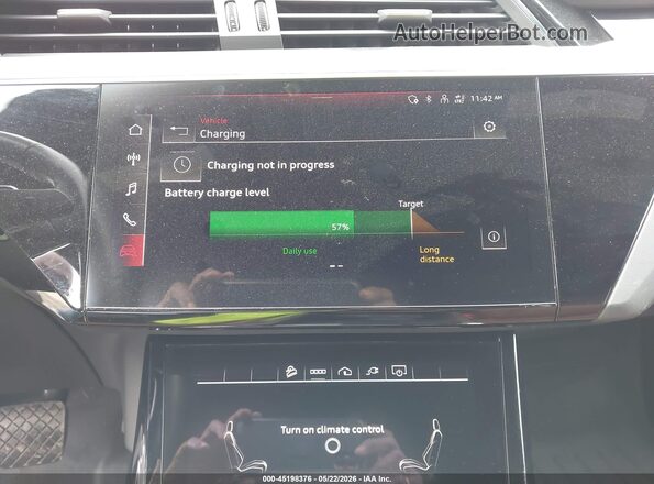 WA1AABGE9NB009784 2022 AUDI E-TRON Turquoise 