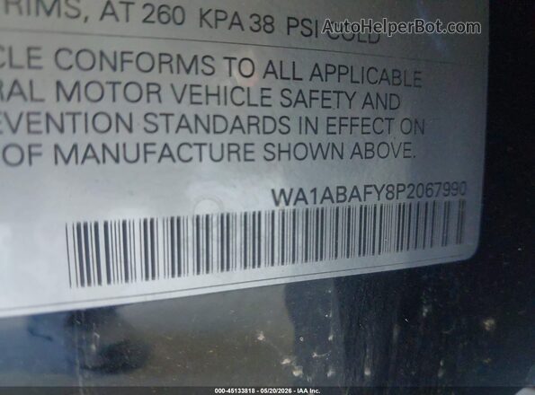 WA1ABAFY8P2067990 2023 AUDI Q5 Black Engine compartment view