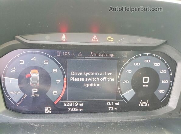 WA1AECF31L1114607 2020 AUDI Q3 Black Widok zestawu wskaźników