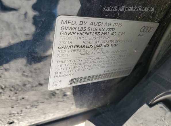 WA1AECF35L1124816 2020 AUDI Q3 Blue 