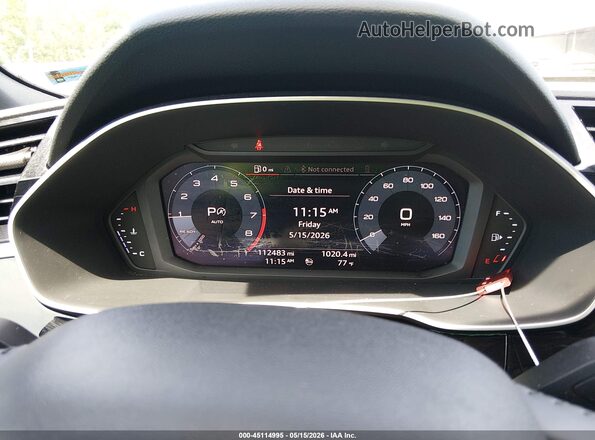 WA1AECF39L1021463 2020 AUDI Q3 Black Widok tylnych siedzeń