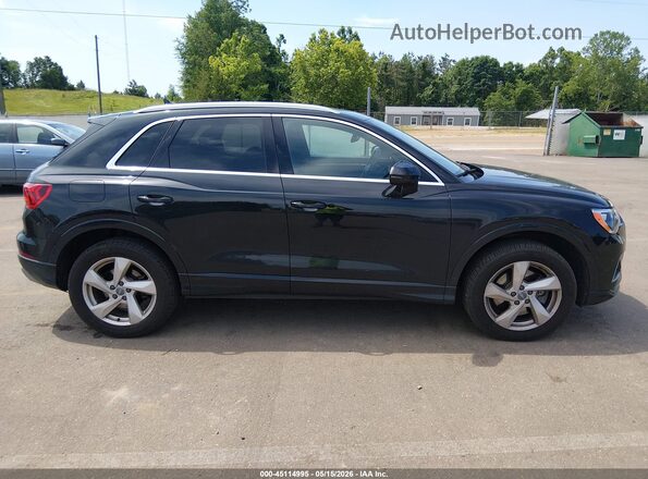 WA1AECF39L1021463 2020 AUDI Q3 Black Widok wnętrza z tyłu