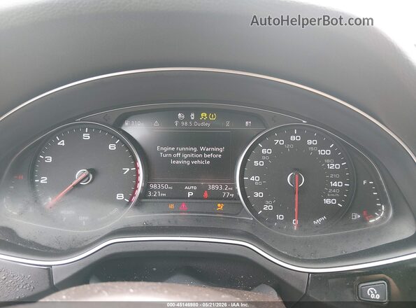 WA1AHAF79HD048912 2017 AUDI Q7 Black Vista de los asientos traseros