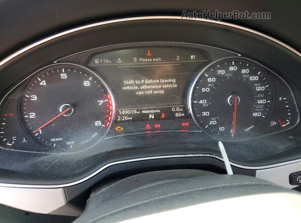 WA1AHAF7XKD020639 2019 AUDI Q7 Черный Вид щитка приборов