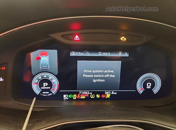 WA1AJAF74MD011510 2021 AUDI Q7 Gray ხელსაწყოთა პანელის ხედი