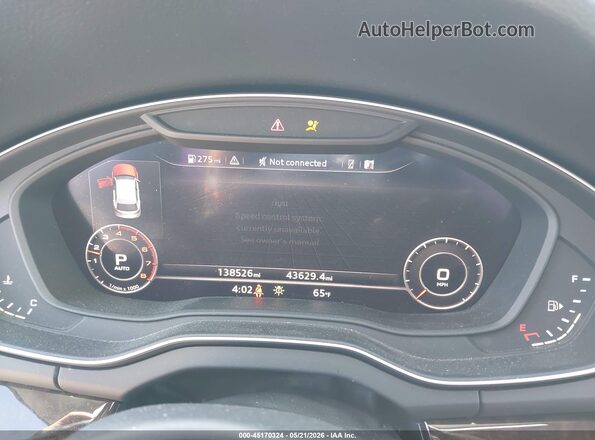 WA1ANAFY6J2022335 2018 AUDI Q5 Gray Widok tylnych siedzeń