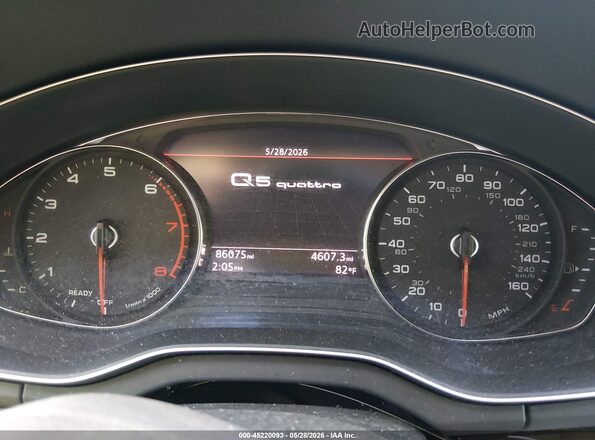 WA1ANAFY8L2060880 2020 AUDI Q5 White Widok tylnych siedzeń