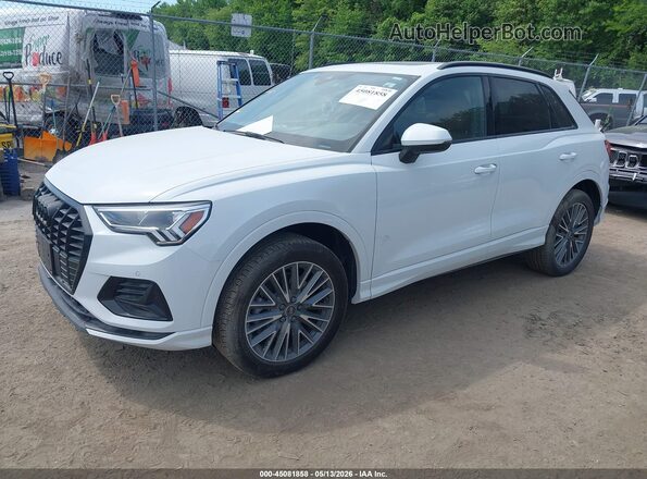 WA1AUCF31R1101402 2024 AUDI Q3 White წინა მარცხენა ხედი სამი მეოთხედიდან
