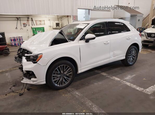 WA1AUCF3XM1083426 2021 AUDI Q3 White Передня ліва чверть