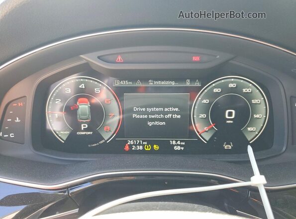 WA1AVBF15PD020128 2023 AUDI Q8 White Instrument cluster view