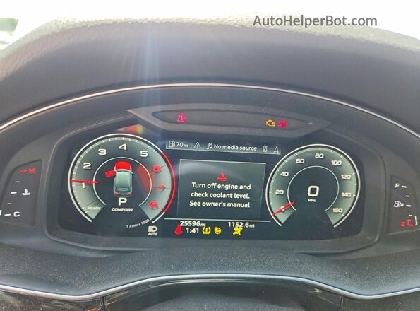 WA1AXBF73ND013044 2022 AUDI Q7 White ხელსაწყოთა პანელის ხედი