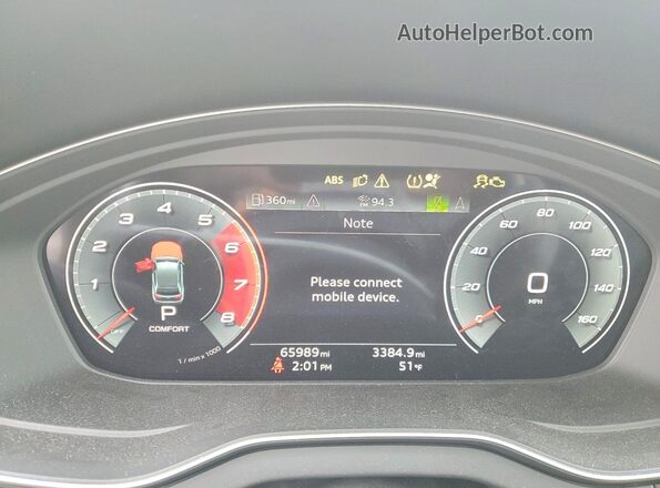 WA1B4AFY0P2026784 2023 AUDI SQ5 Black ხელსაწყოთა პანელის ხედი