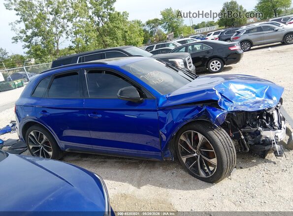 WA1B4AFY1M2008080 2021 AUDI SQ5 Blue Instrument cluster view