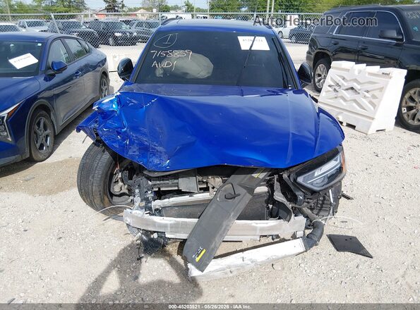 WA1B4AFY1M2008080 2021 AUDI SQ5 Blue Dashboard view