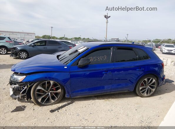 WA1B4AFY1M2008080 2021 AUDI SQ5 Blue Rear interior view