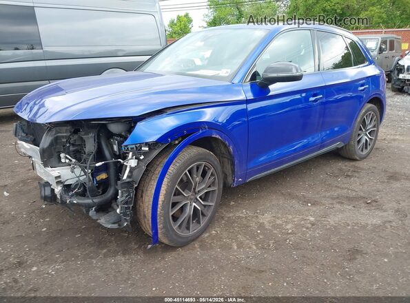 WA1B4AFY1R2037067 2024 AUDI SQ5 Blue Առջևի ձախ երեք քառորդ տեսարան