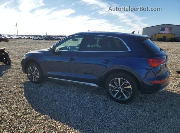 WA1BAAFYXM2072269 2021 AUDI Q5 Blue Հետևի ձախ